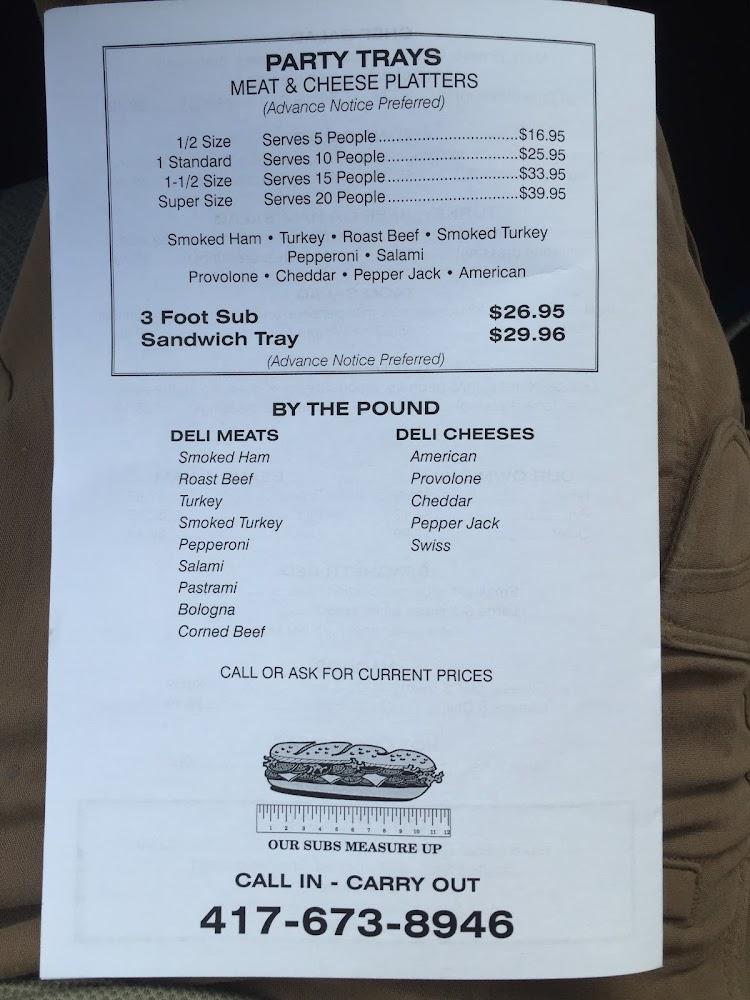 Sub Shop Deli Menu image 3