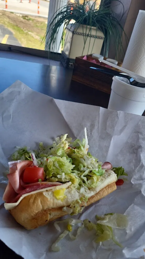 Pizza Combo Sub w Salad & House Dressing