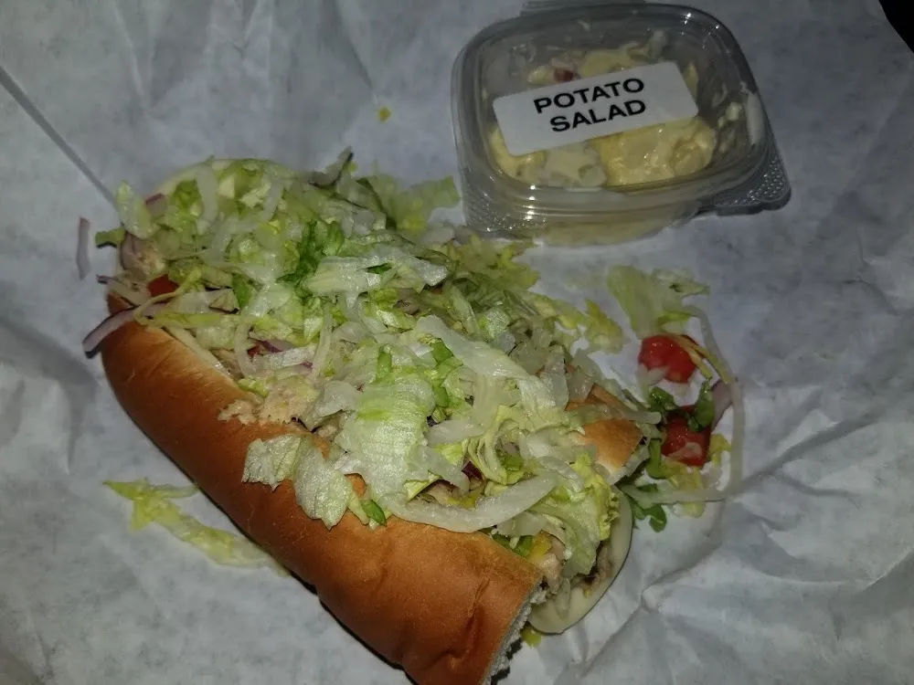 Tuna Sandwich with Potato Salad