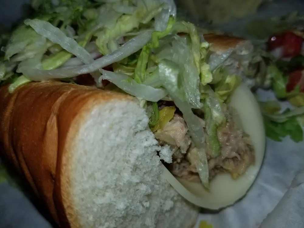 Tuna Sandwich with Provolone Cheese